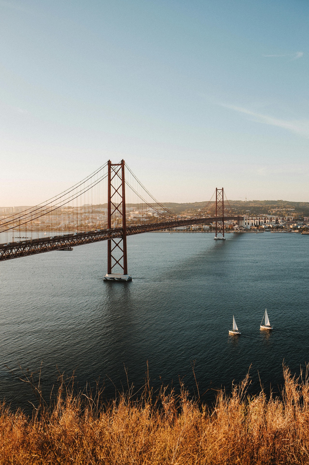 Sunset over Alentejo plains during the scenic return drive to Lisbon