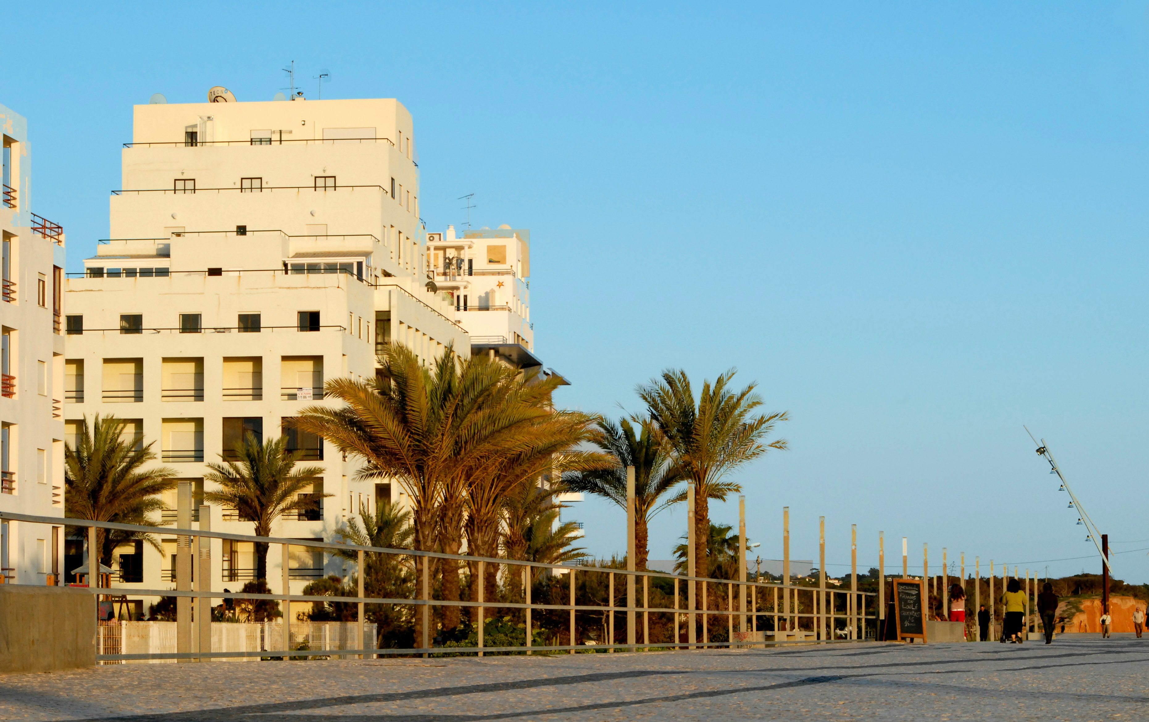 Palm-lined promenade at Vilamoura
